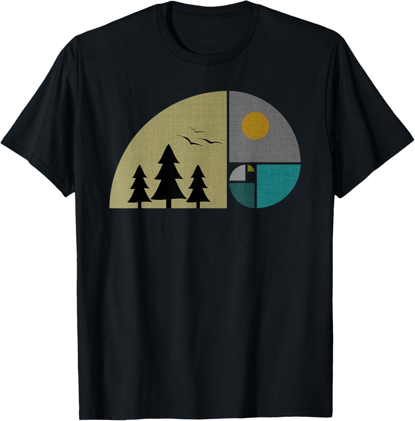 Fibonacci's Nature T-Shirt - T-Shirt | Black