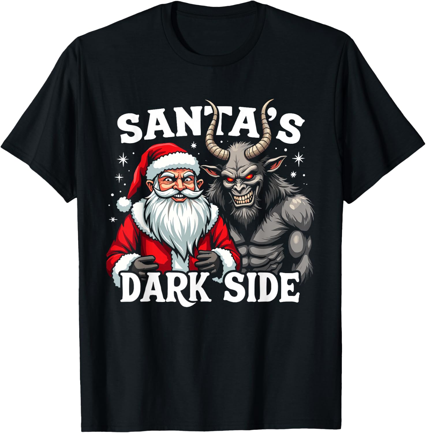Krampusnacht Christmas Monster Krampus Lover Festive Horror T-Shirt - T-Shirt | Black