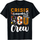 Crisis Counselor Boo Crew Halloween Matching Trauma Therapy T-Shirt - T-Shirt | Black