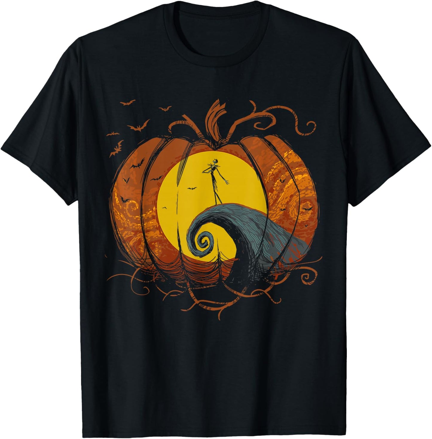 Disney The Nightmare Before Christmas Pumpkin King Lament T-Shirt - T-Shirt | Black