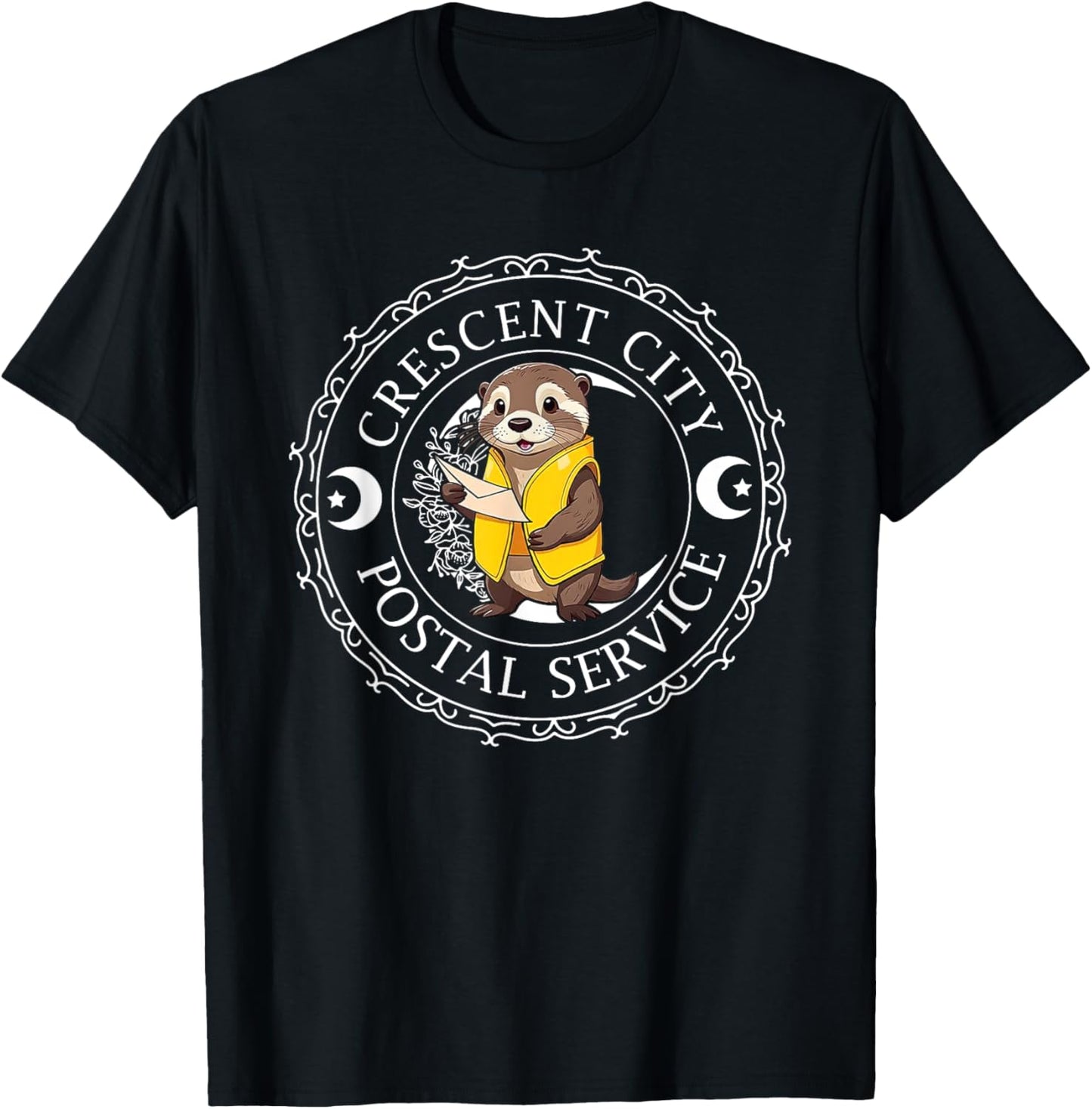 Crescent City Postal Service, Funny Crescent City Otter T-Shirt - T-Shirt | Black