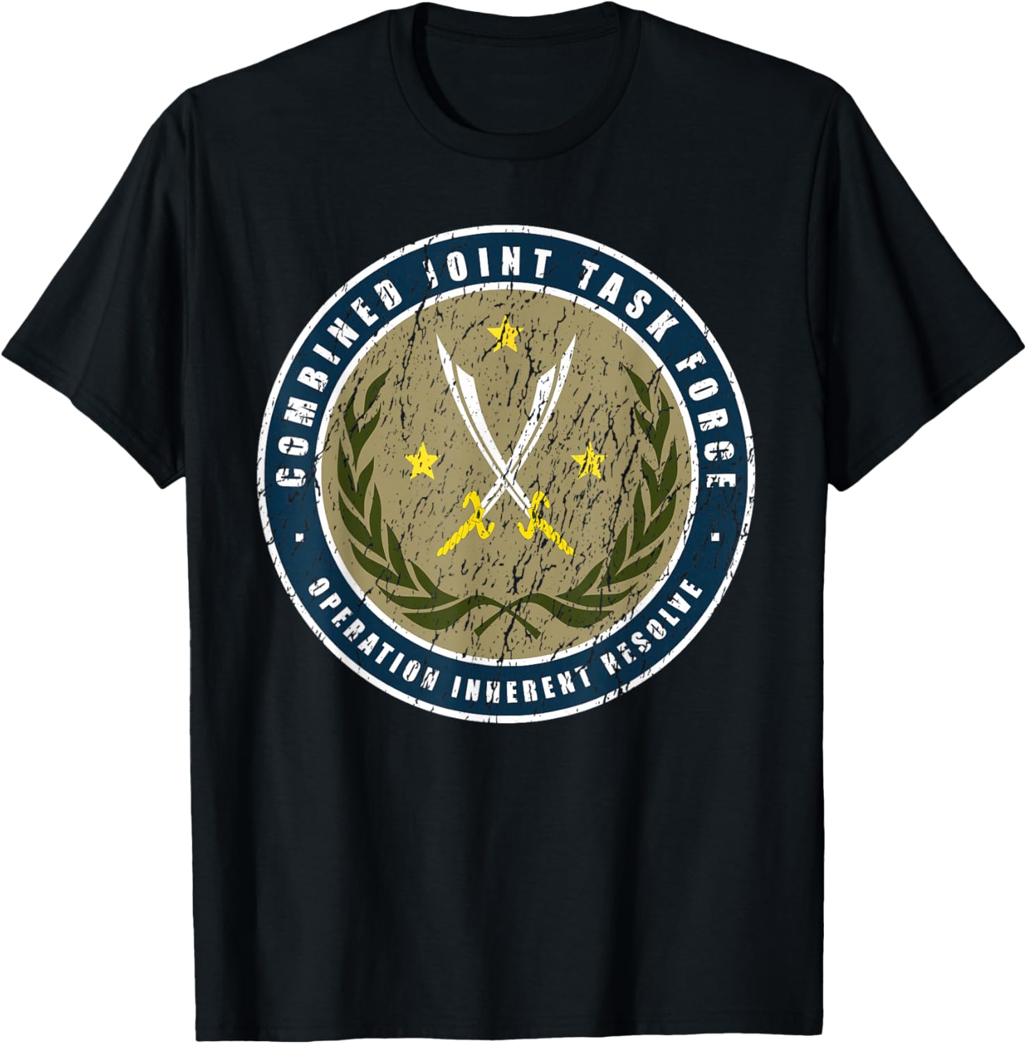 Inherent Resolve Operation Combined Joint Task Force T-Shirt - T-Shirt | Black