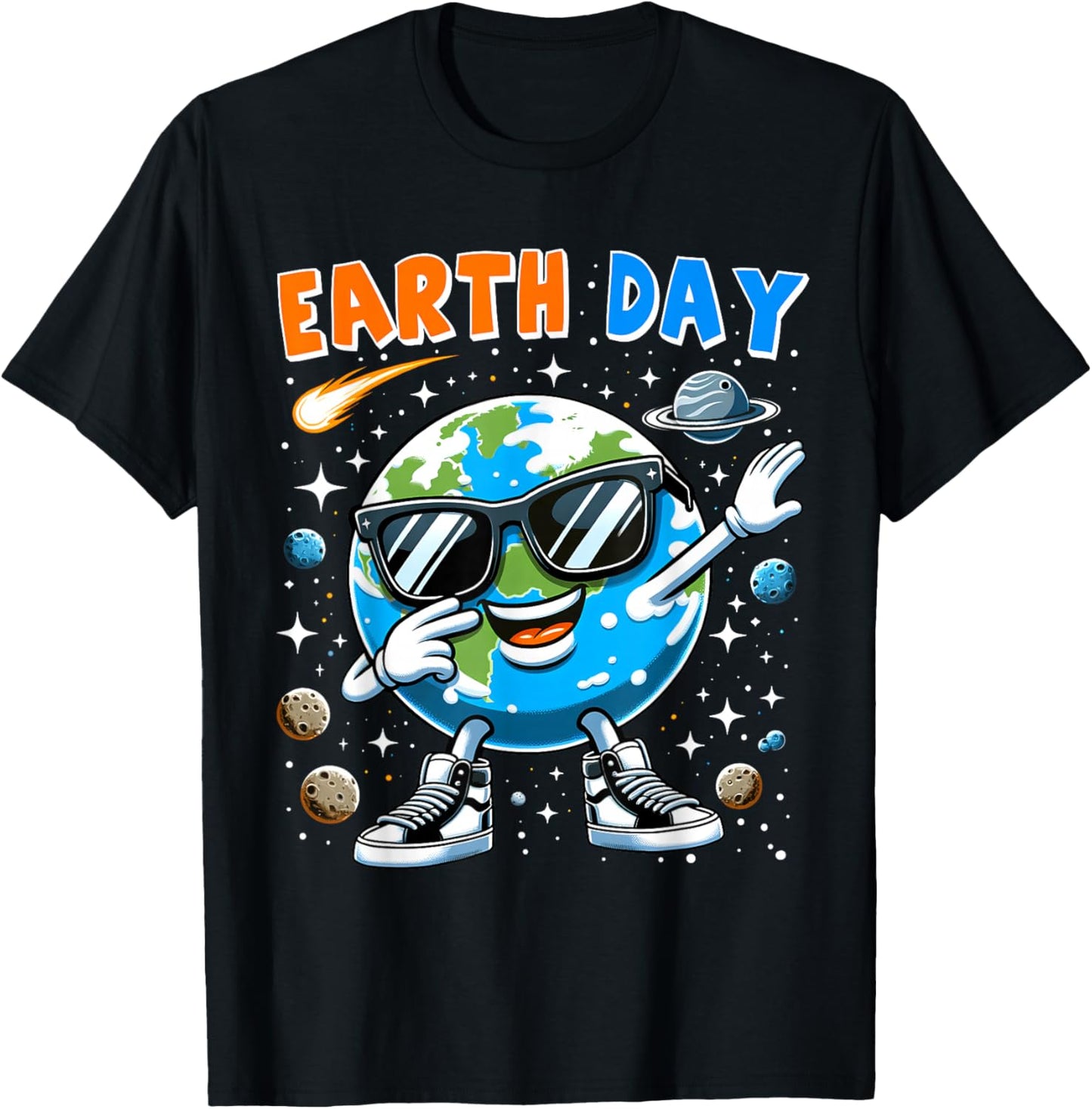 Boys Earth Day Every Day Funny Dab Dabbing Earth Kid Toddler T-Shirt - T-Shirt | Black