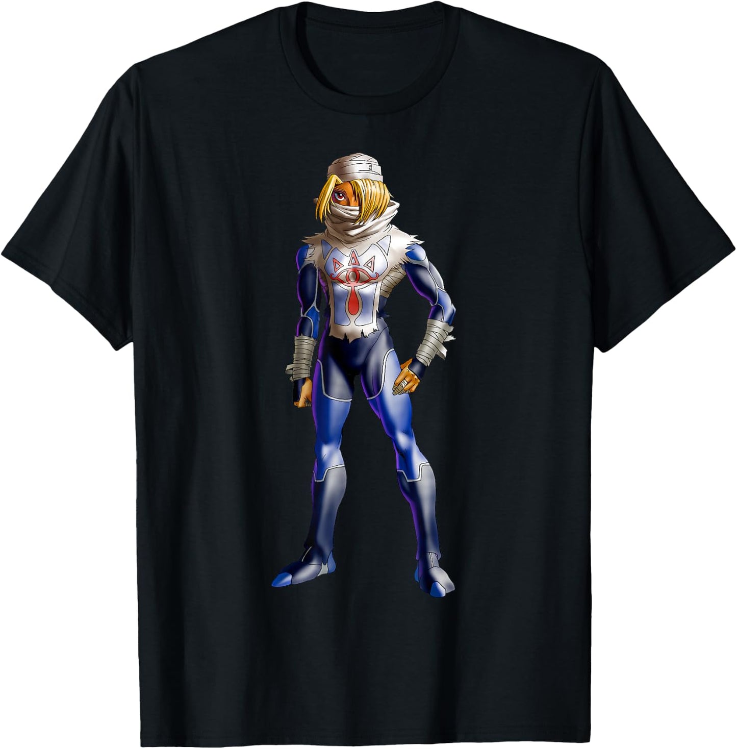 The Legend of Zelda Sheik 3D Poster T-Shirt - T-Shirt | Black