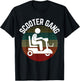 Mobility Scooter Gang Retro Vintage Moped Motorcycle Wheeler T-Shirt - T-Shirt | Black