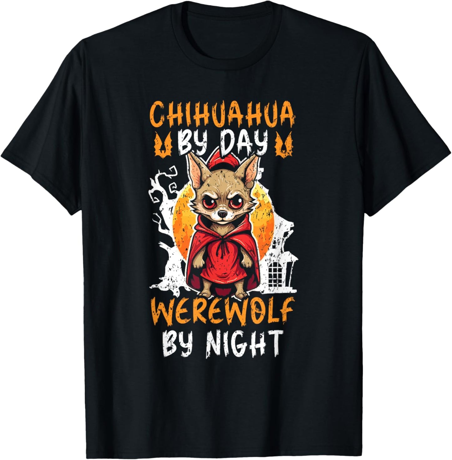Chihuahua Halloween Puppy Trick Or Treat Spooky Dog Lover T-Shirt - T-Shirt | Black