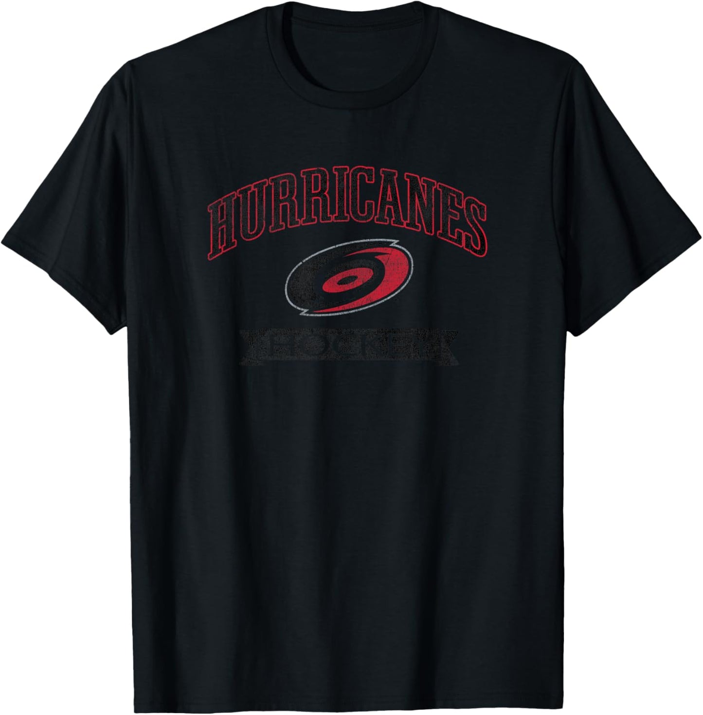 Carolina Hurricanes Vintage Hockey White Officially Licensed T-Shirt - T-Shirt | Black