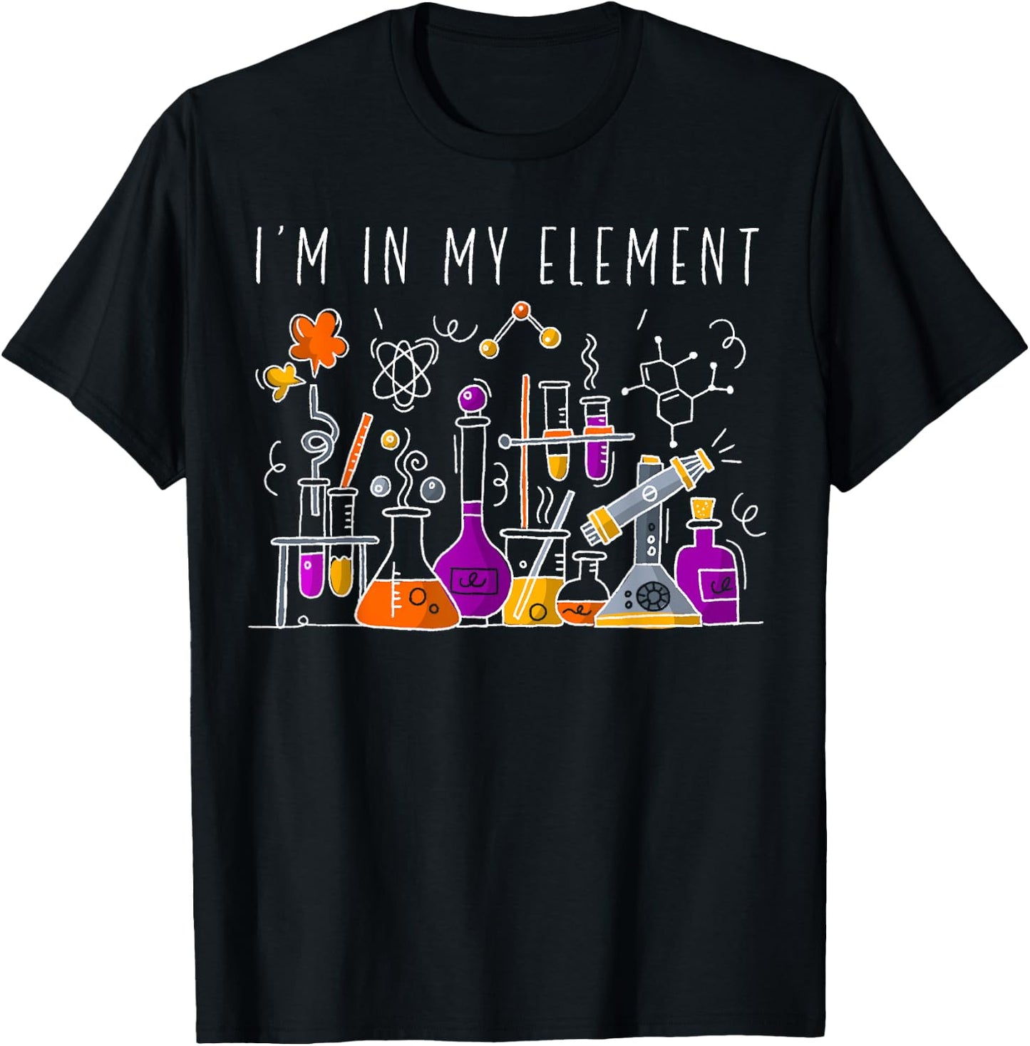 Funny Chemist Gifts I'm in My Element Chemistry Science Nerd Small T-Shirt - T-Shirt | Black