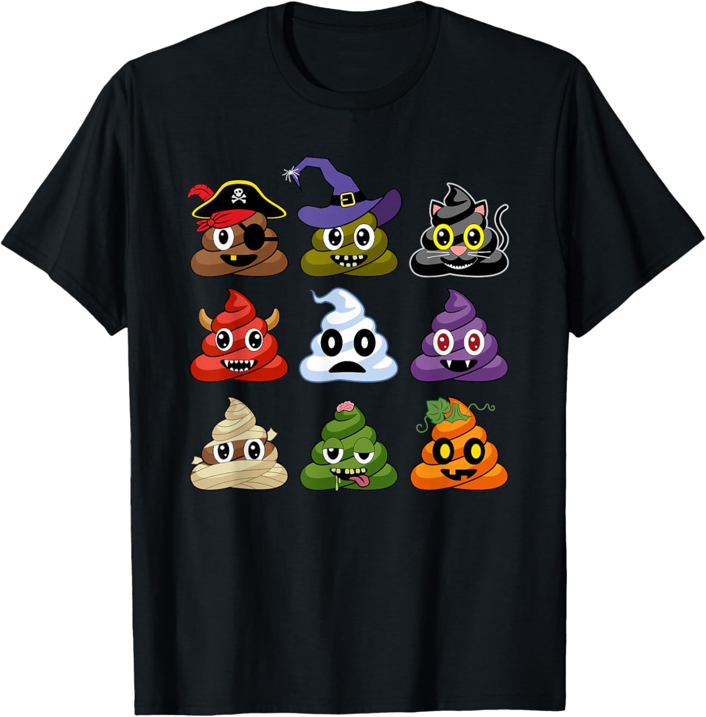 Poop's Halloween Costumes Funny T-Shirt - T-Shirt | Black
