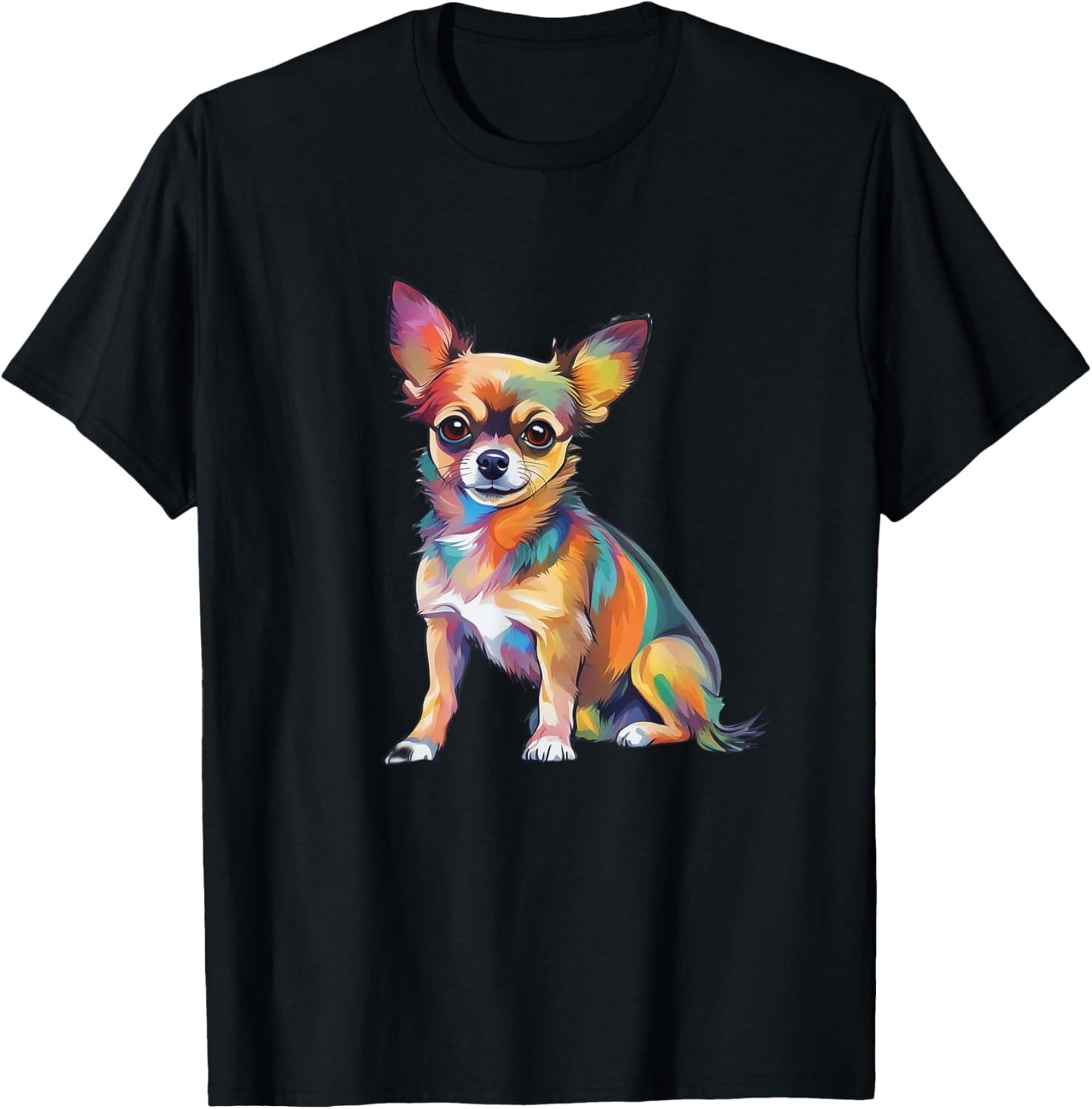 Chihuahua Dog , Small, Black T-Shirt - T-Shirt | Black