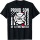 Proud Son Of A Firefighter Son Fireman Son Fire Son T-Shirt - T-Shirt | Black