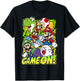 Super Mario Group Shot Game On T-Shirt - T-Shirt | Black