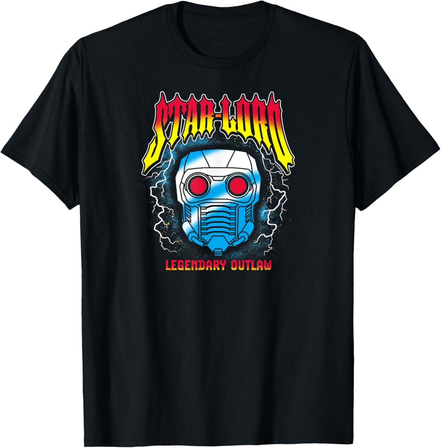 Guardians Of The Galaxy - Star Lord Metal Inspired T-Shirt - T-Shirt | Black