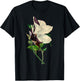 Elegant Orchid Flower Antique Plants Botanical Vintage Gift T-Shirt - T-Shirt | Black