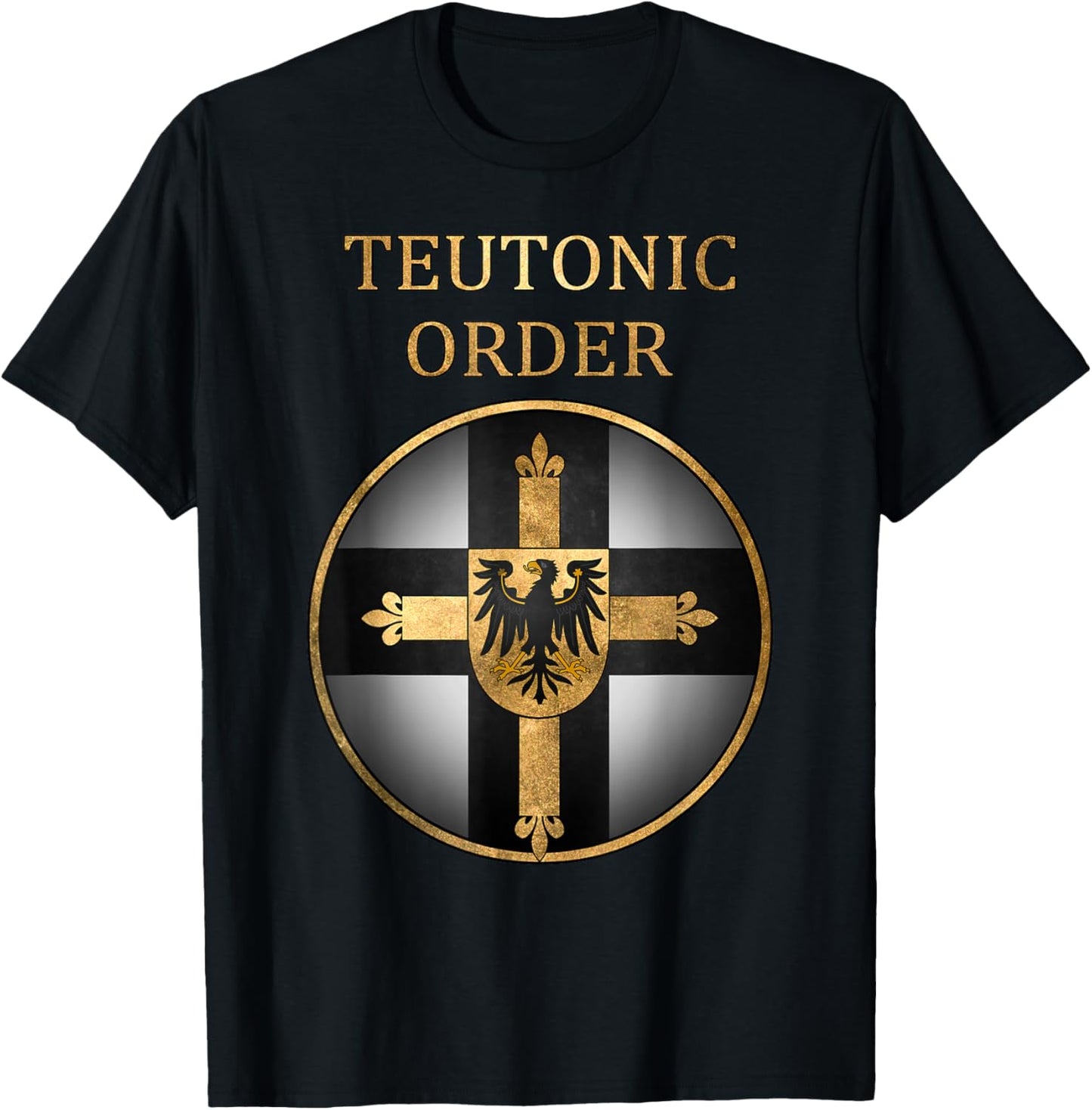 Deutscher Orden Mittelalterliche Heraldik Europäische Ritter T-Shirt - T-Shirt | Black