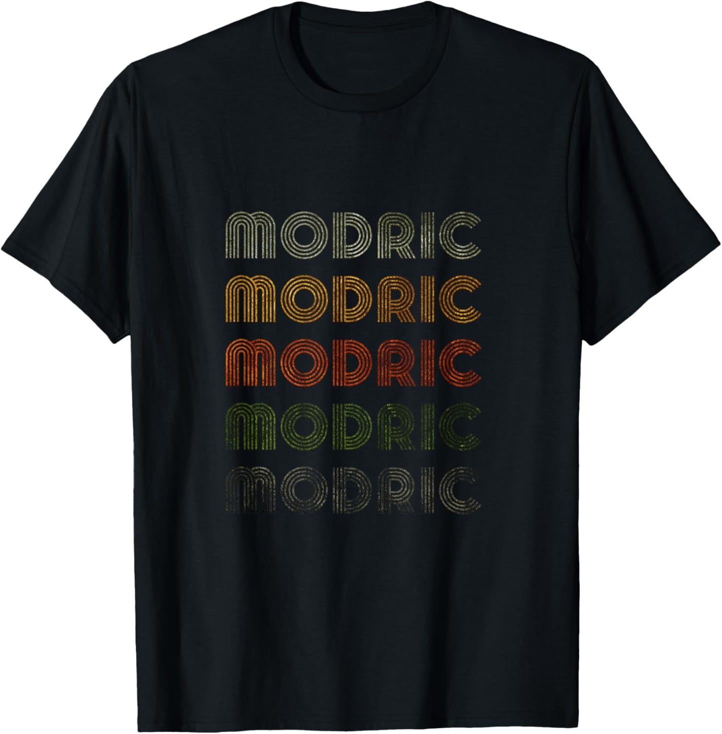 Love Heart Modric Grunge Vintage Style Black Modric T-Shirt - T-Shirt | Black