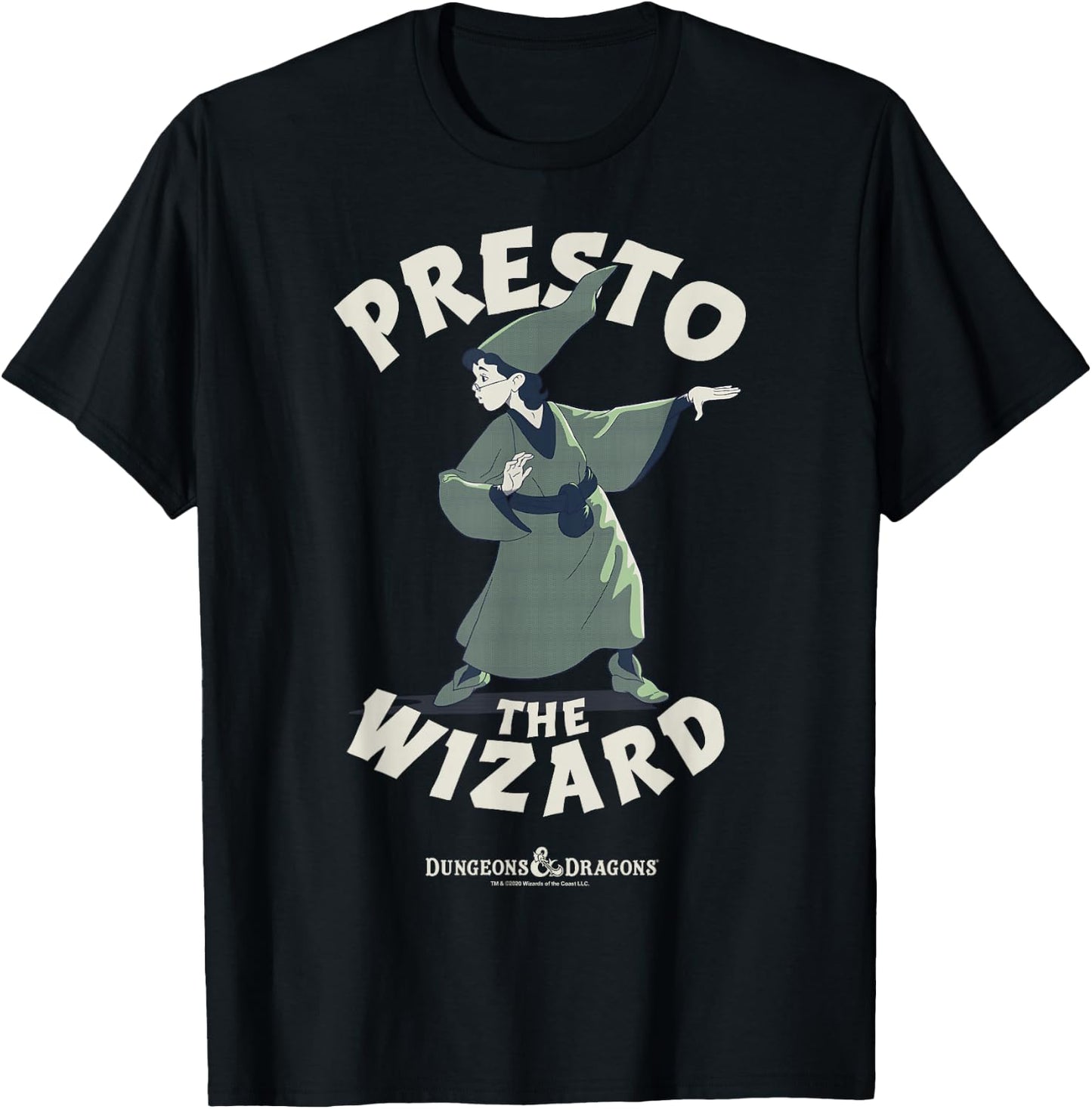 Dungeons & Dragons Presto The Wizard T-Shirt - T-Shirt | Black