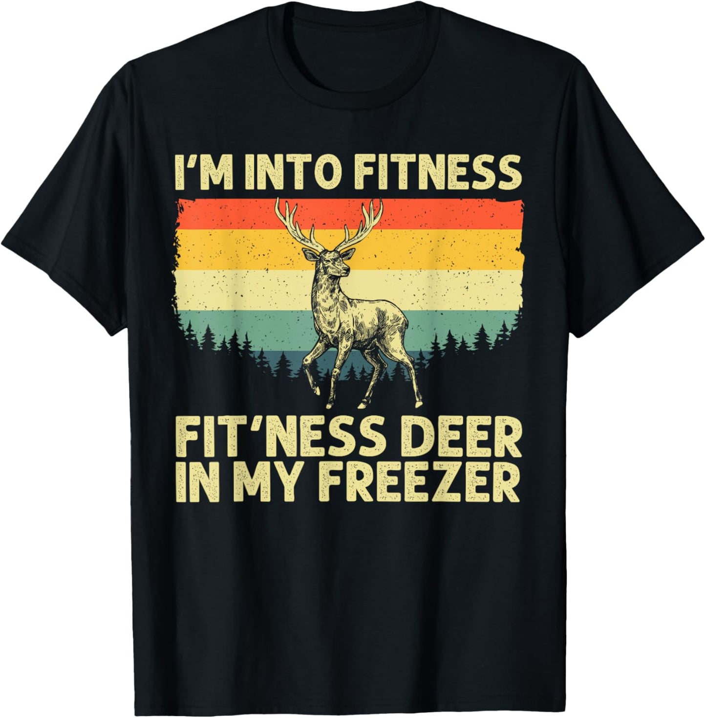 Deer Hunting Art Women Wildlife Hunter Deer Hunting T-Shirt - T-Shirt | Black