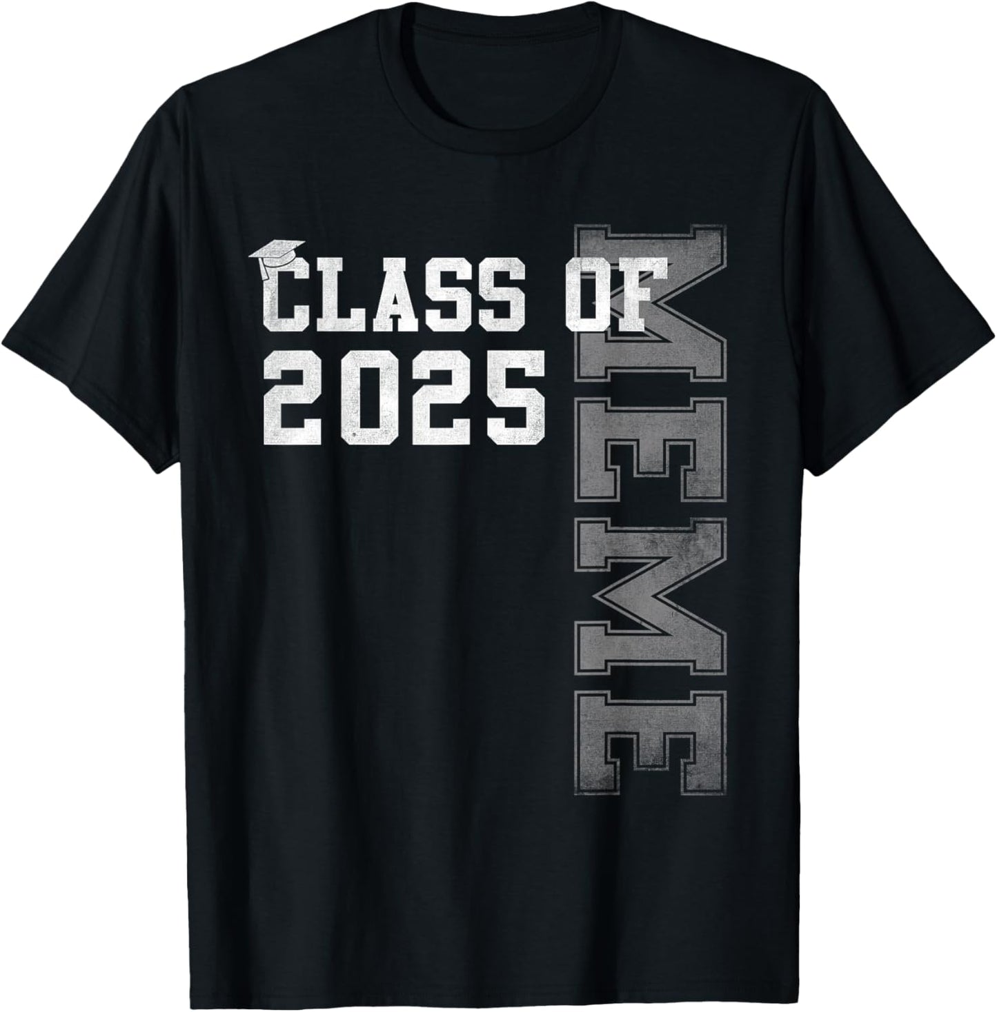 Meme Senior 2025 Proud Meme Of A Class Of 2025 Graduation T-Shirt - T-Shirt | Black