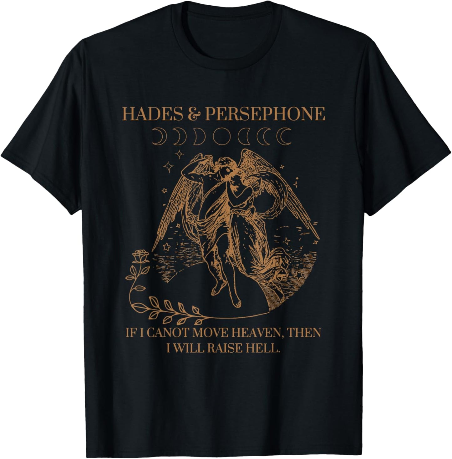 Hades and Persephone Mythology T-Shirt - T-Shirt | Black