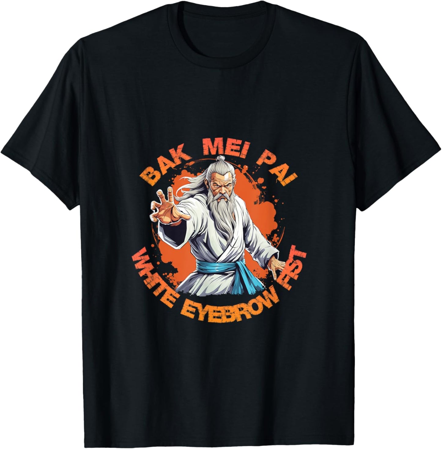 Bak Mei Pai The White Eyebrow Fist T-Shirt - T-Shirt | Black