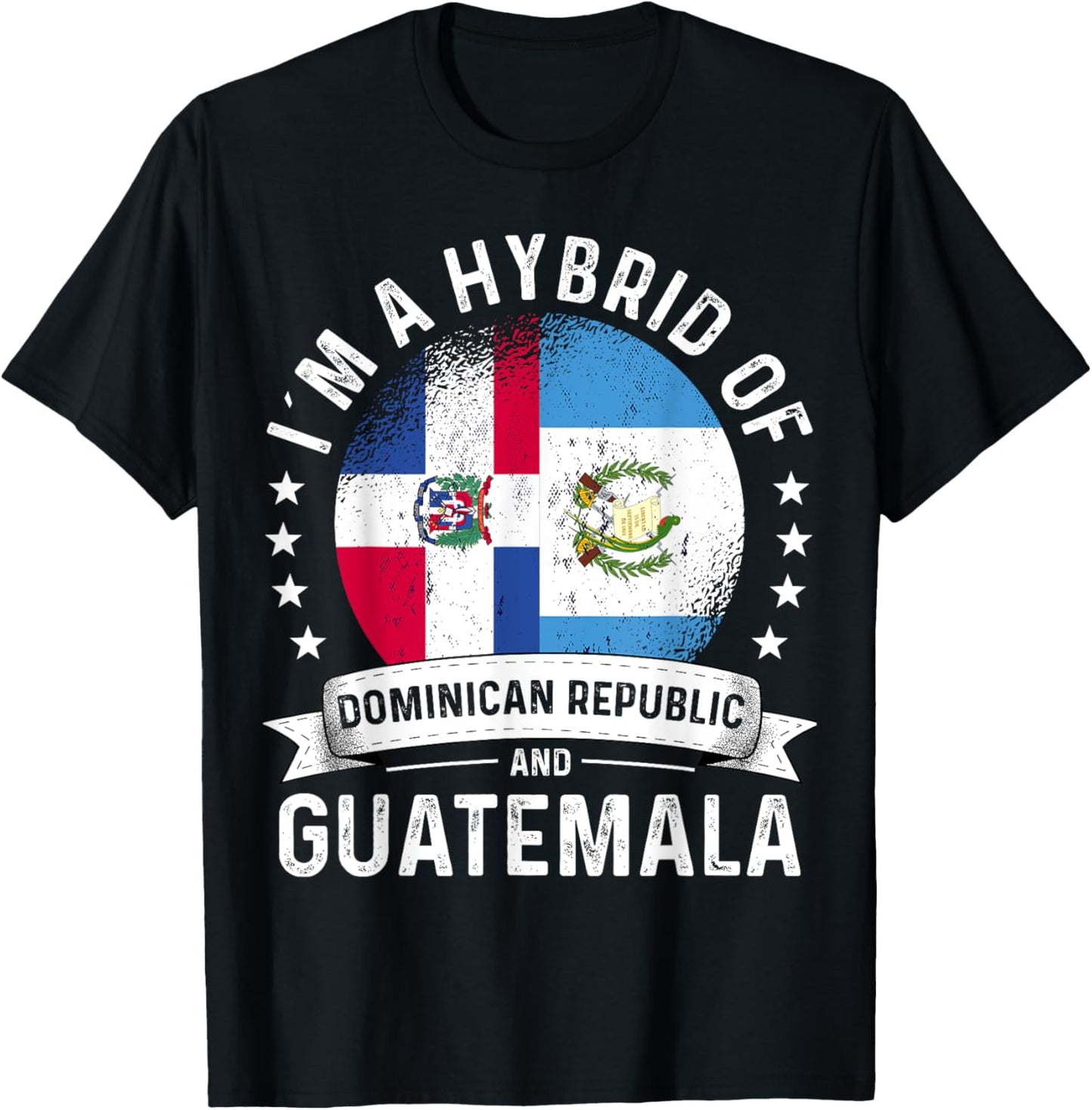 Dominican Republic Flag Guatemala Grown Guatemalan Flag T-Shirt - T-Shirt | Black