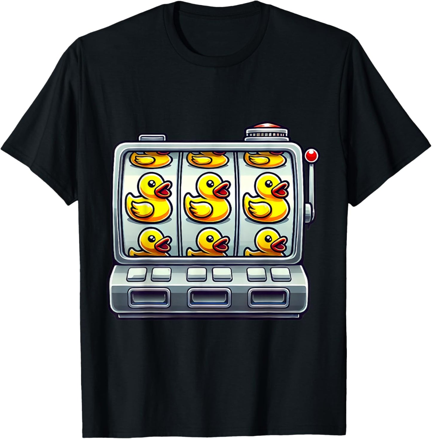 Rubber Duck Slot Machine Casino Slots Player Men Women T-Shirt - T-Shirt | Black