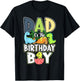 Dinosaurs Theme Birthday Dad Of The Birthday Boy Dinosaur T-Shirt - T-Shirt | Black