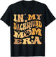 in My Dachshund Mom Era Groovy Wiener Dog Owner T-Shirt - T-Shirt | Black