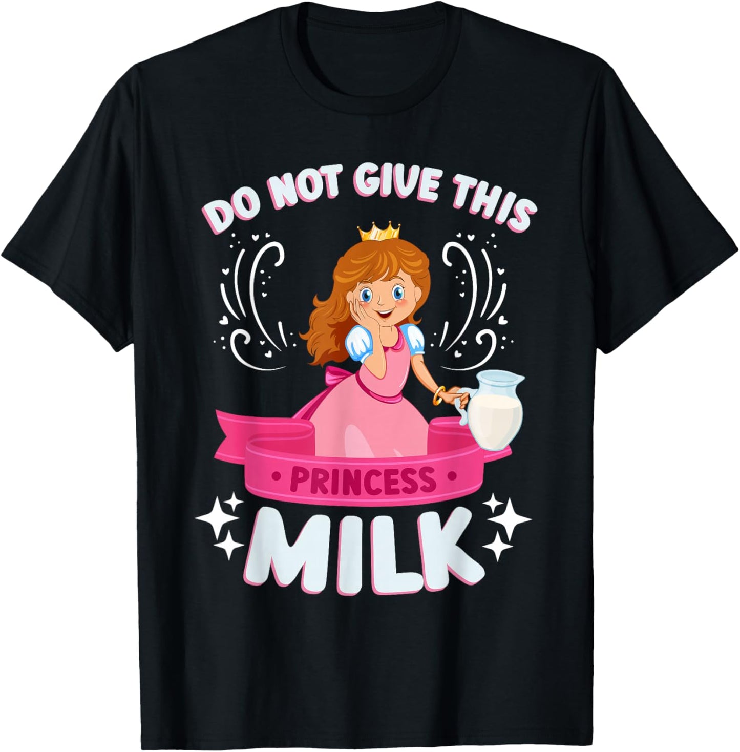 Milk Lactose Intolerant Funny T-Shirt - T-Shirt | Black