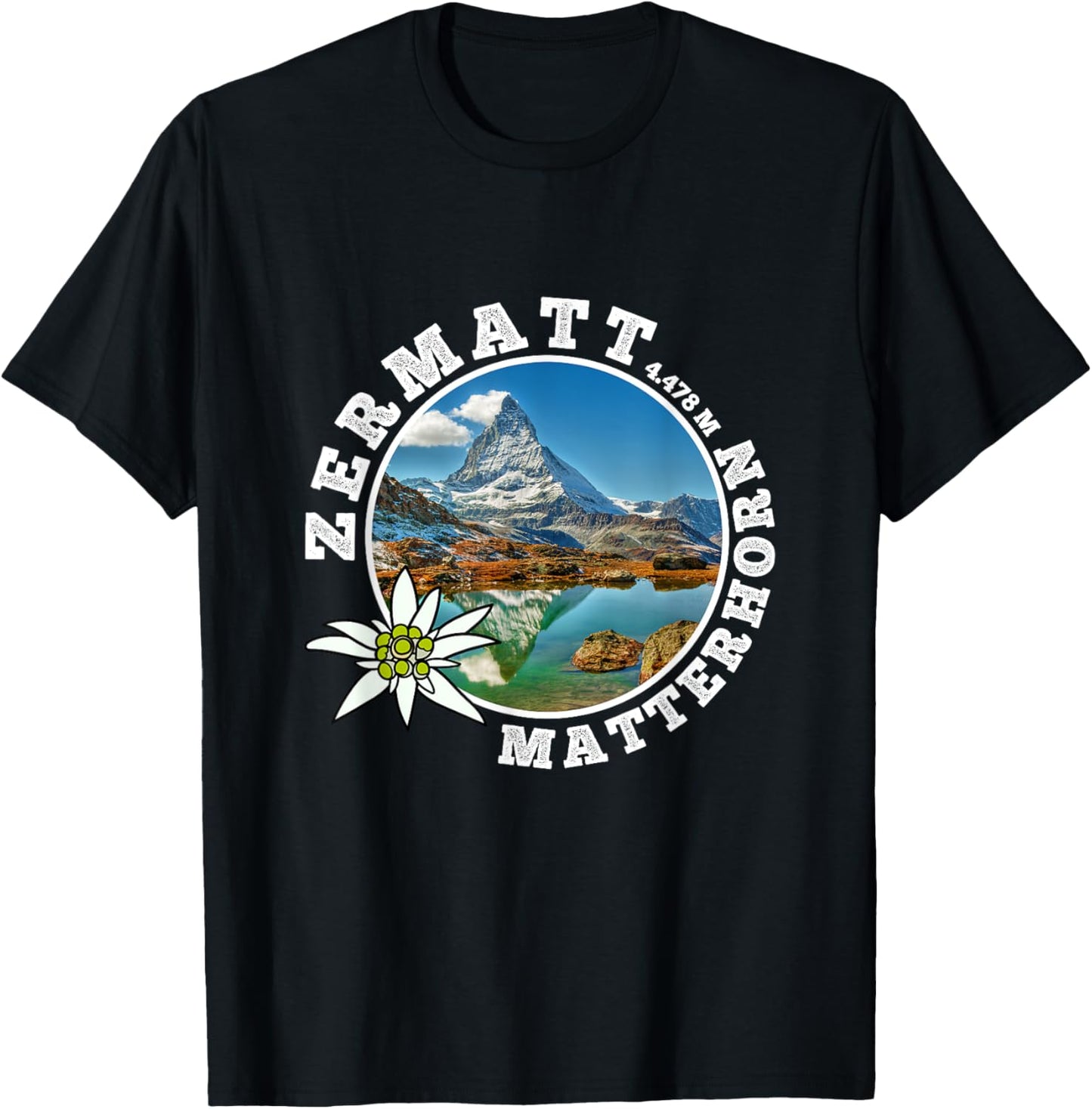 Zermatt Souvenir / Switzerland Zermatt T-Shirt - T-Shirt | Black