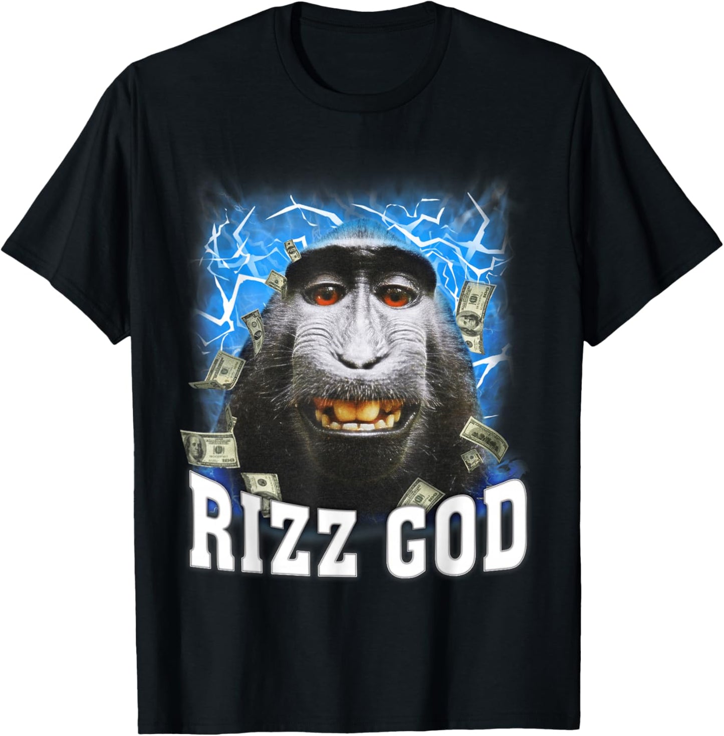 Rizz God - Funny Rizz Rizzler Trending Meme Funny Rizz T-Shirt - T-Shirt | Black