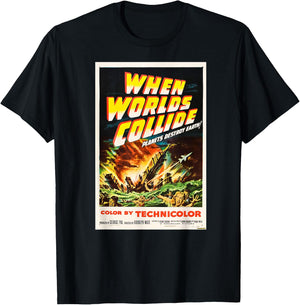 When Worlds Collide - Vintage Movie Poster T-Shirt - T-Shirt | Black