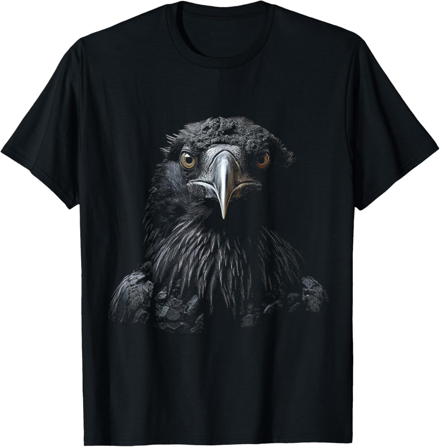 Eagle Drawing Illustration Graphic Animal Art Bird Eagle T-Shirt - T-Shirt | Black