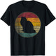 Cat Shirt Ragdoll Pet Vintage Distressed Retro Silhouette T-Shirt - T-Shirt | Black