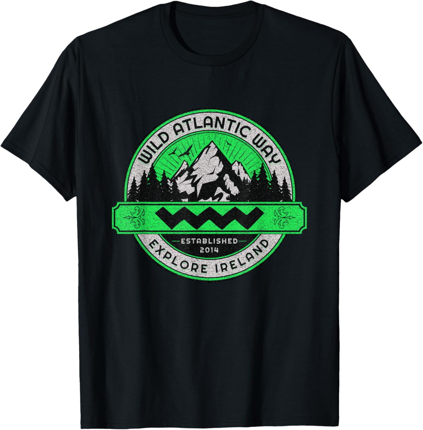 The wild Atlantic way ireland coastal route wome T-Shirt - T-Shirt | Black