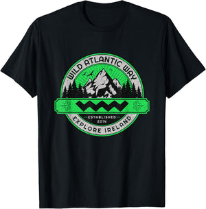 The wild Atlantic way ireland coastal route wome T-Shirt - T-Shirt | Black