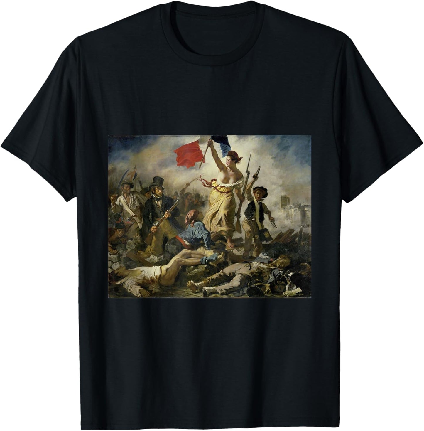 Eugene Delacroix - Liberty Leading the People T-Shirt - T-Shirt | Black