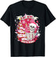 Christmas Sorta Merry Sorta Scary Skeleton Pink Xmas Tree T-Shirt - T-Shirt | Black