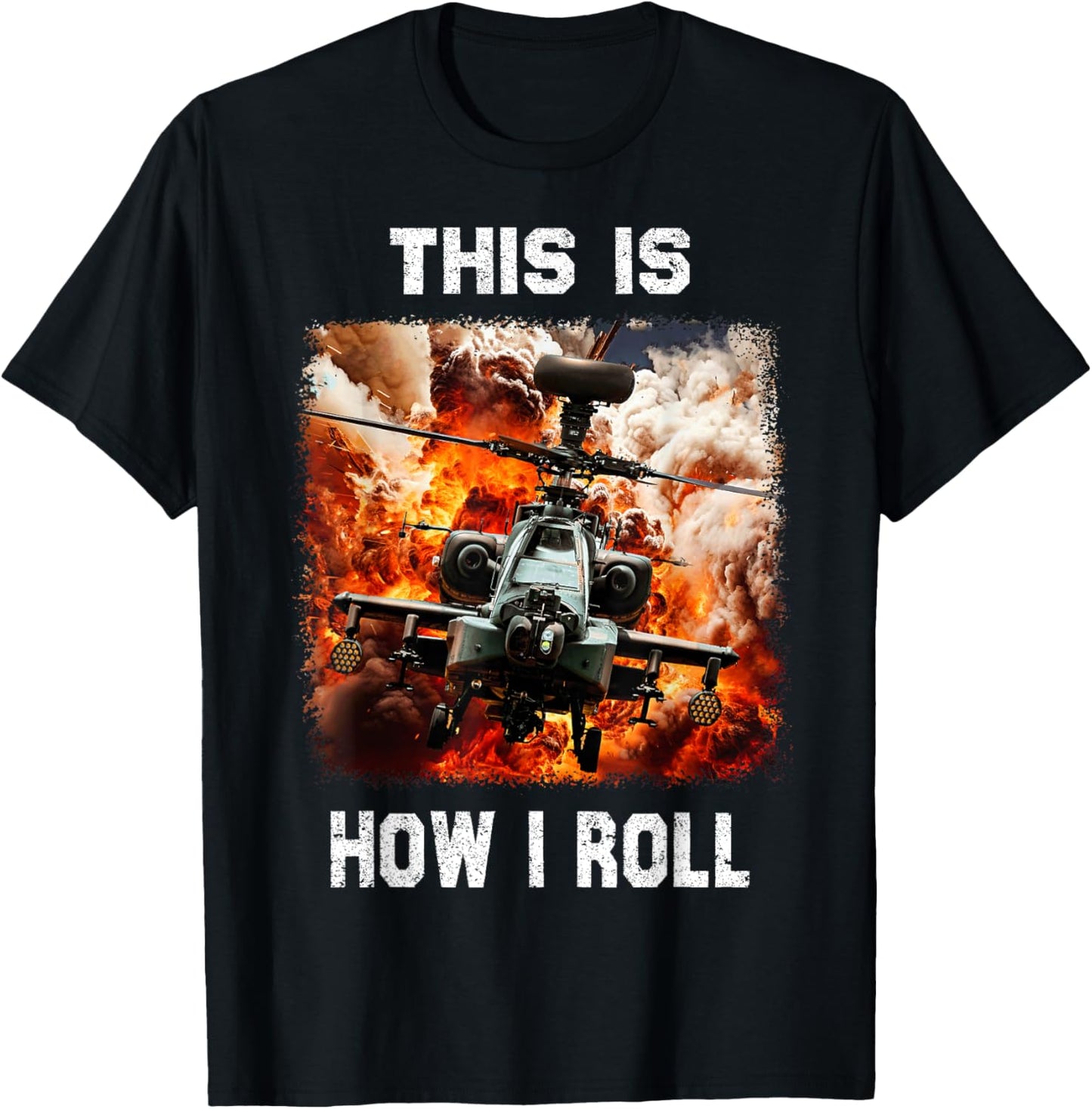 Cool idea Military Helicopter for Helicopters Lovers T-Shirt - T-Shirt | Black