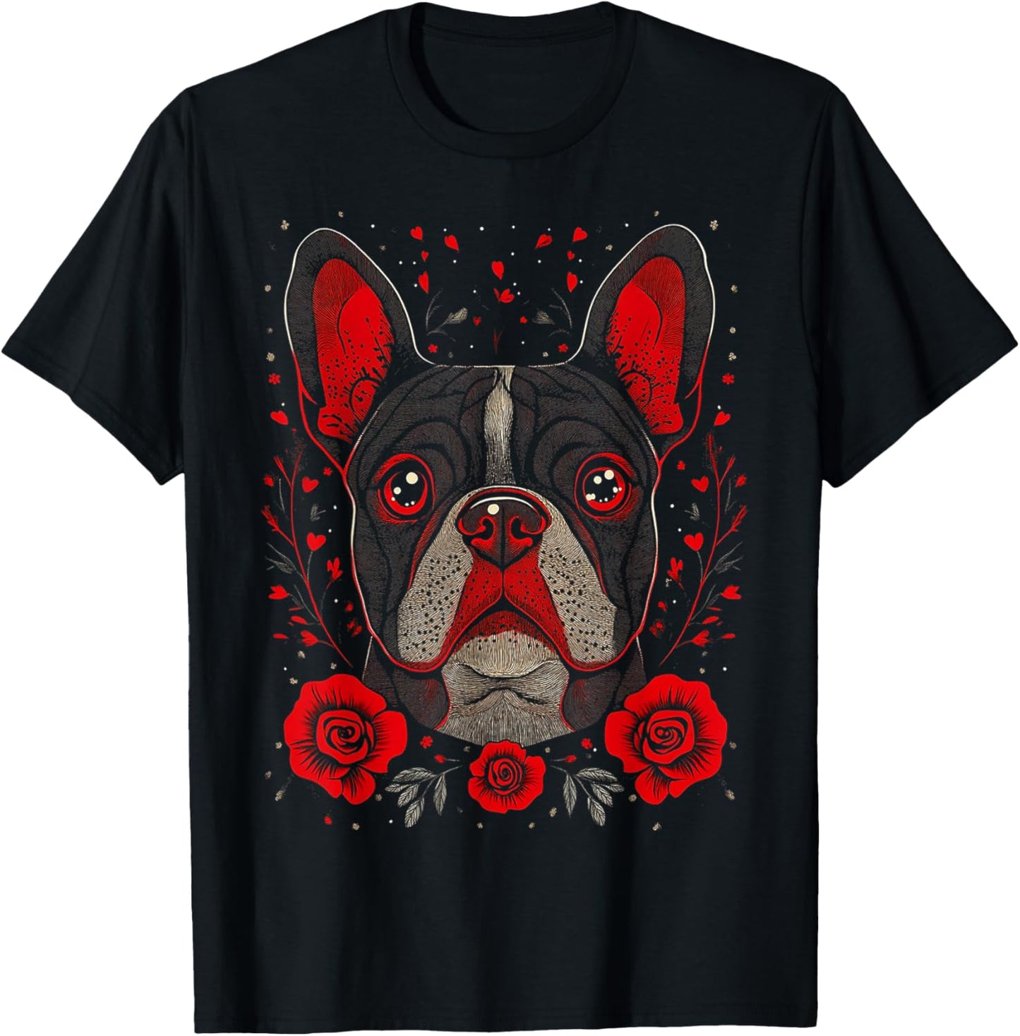 Motif bouledogue français T-Shirt - T-Shirt | Black