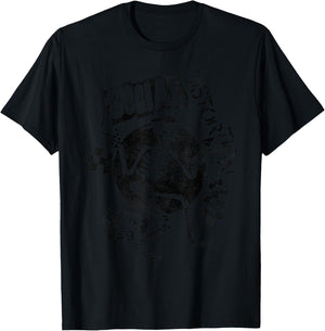 Offizielles Social Distortion Black Spray Skelly T-Shirt - T-Shirt | Black