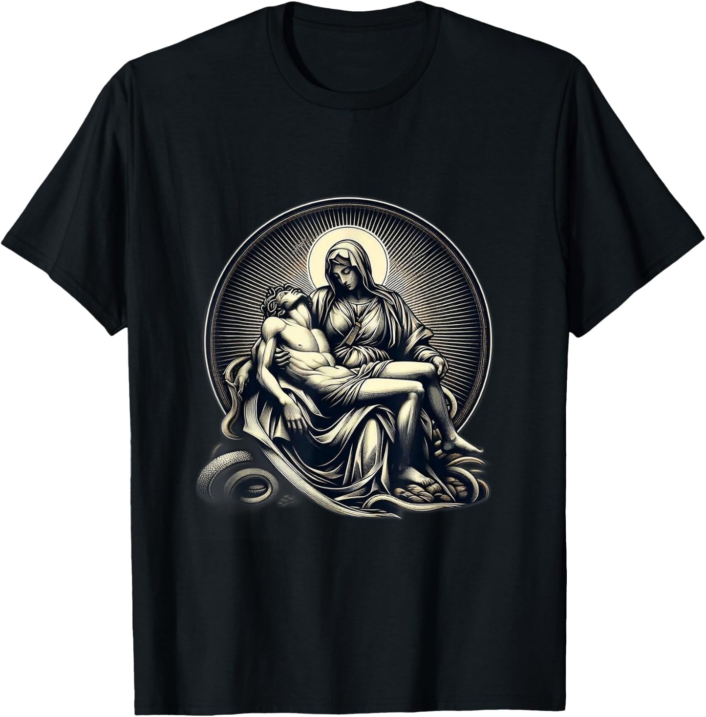 Michaelangelo's La Pieta T-Shirt - T-Shirt | Black