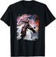 George Washington Riding Eagle American Patriotic Funny T-Shirt - T-Shirt | Black