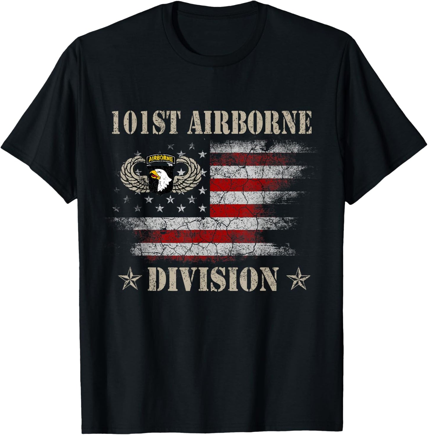 U.S 101st Airborne Division Veteran Veterans Day Gift T-Shirt - T-Shirt | Black
