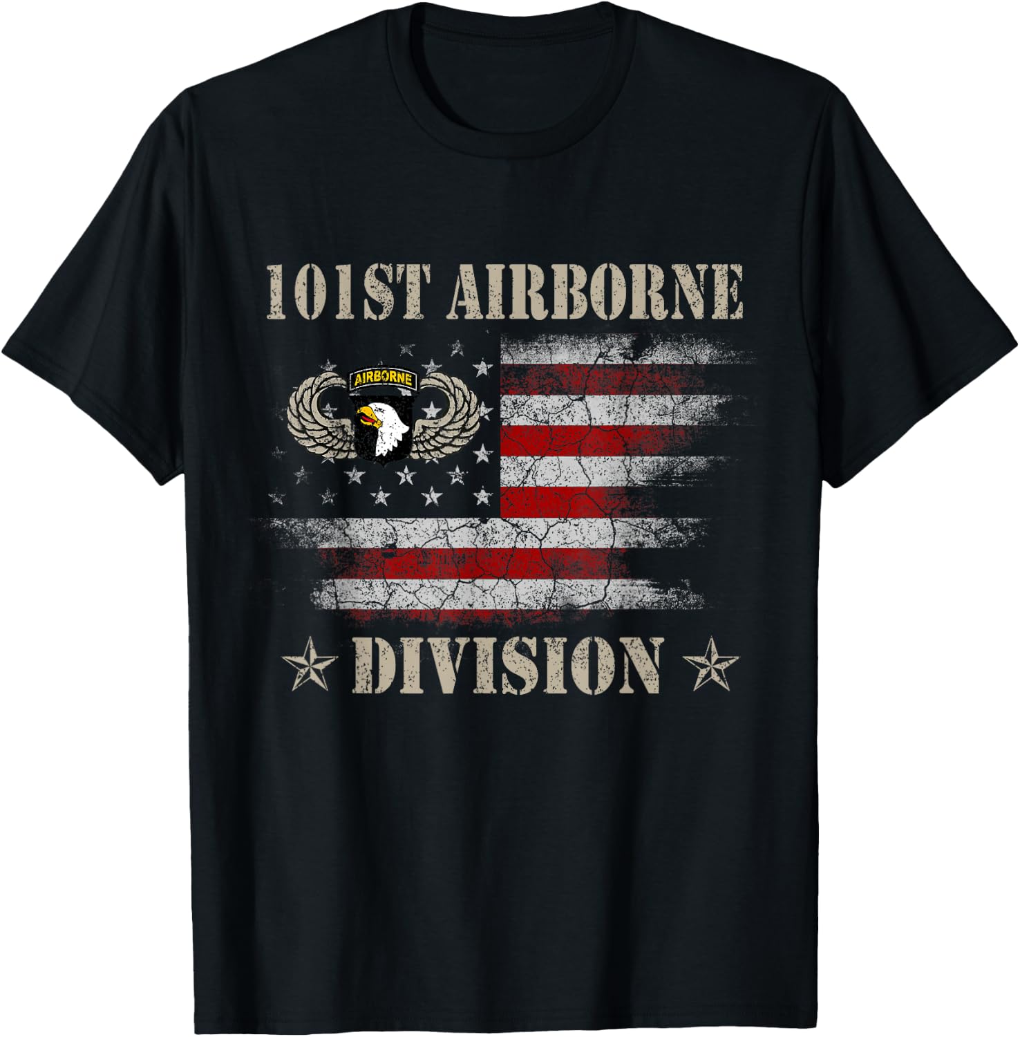 U.S 101st Airborne Division Veteran Veterans Day Gift T-Shirt - T-Shirt | Black