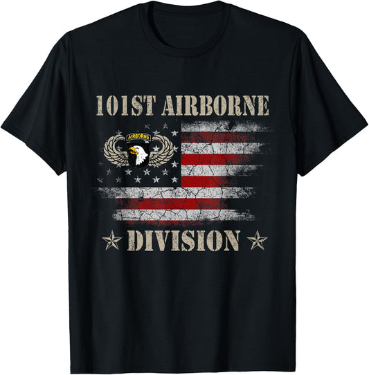 U.S 101st Airborne Division Veteran Veterans Day Gift T-Shirt - T-Shirt | Black