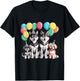 Dog Wolf Birthday Party Dog Costume Animals Girls Boy T-Shirt - T-Shirt | Black