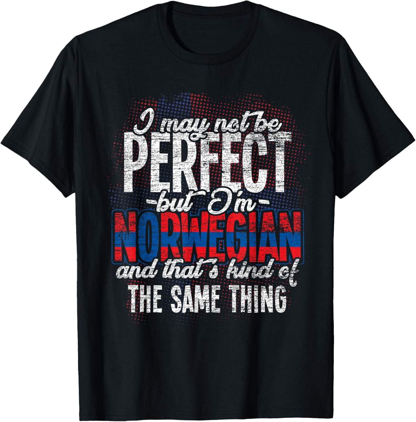 Vintage Norwegian Flag Scandinavia Gifts Norway T-Shirt - T-Shirt | Black