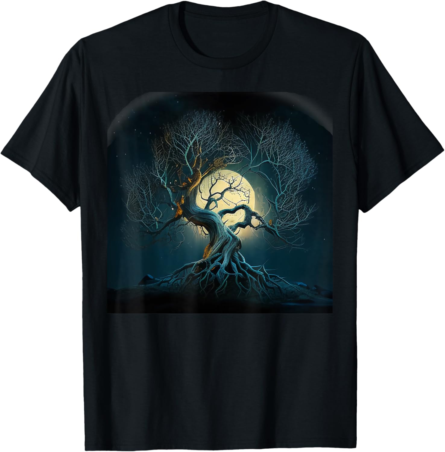 Yoga Meditation Celtic Gifts for Spiritual People Tree of Life Symbol Celtic Tree Yggdrasil -Adult Black Short Sleeve Classic Fit Small T-Shirt - T-Shirt | Black